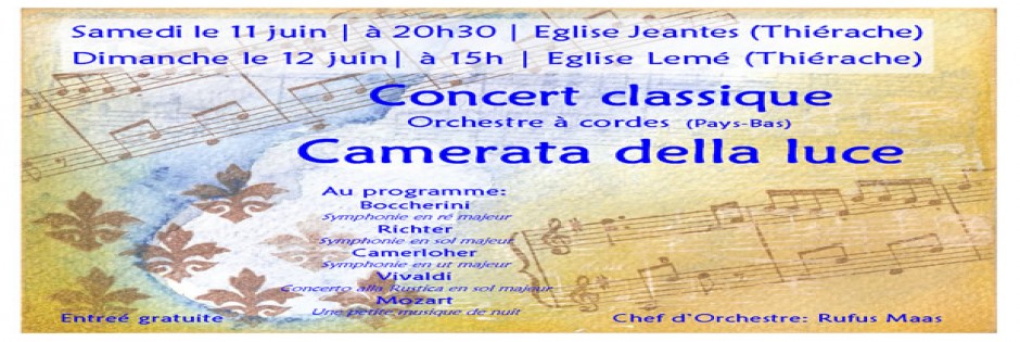 Orchestre à cordes néerlandais
à Lemé et Jeantes